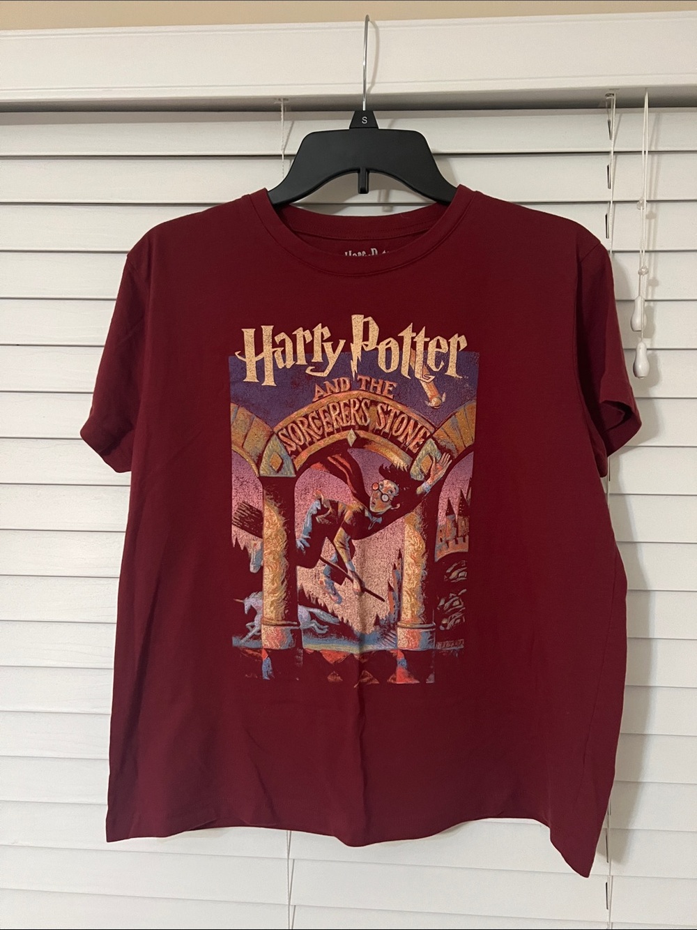 Harry Potter Maroon Graphic Short Sleeve Tee Size XL